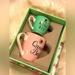 Queen Bee Mini Bee Mommy and Me Ceramic Cups